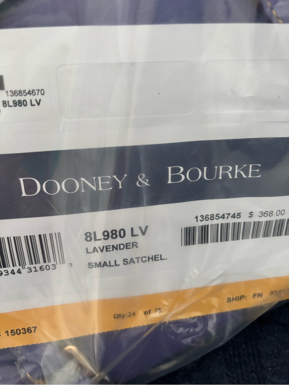 DOONEY & BOURKE || small satchel lavender - Picture 3 of 12